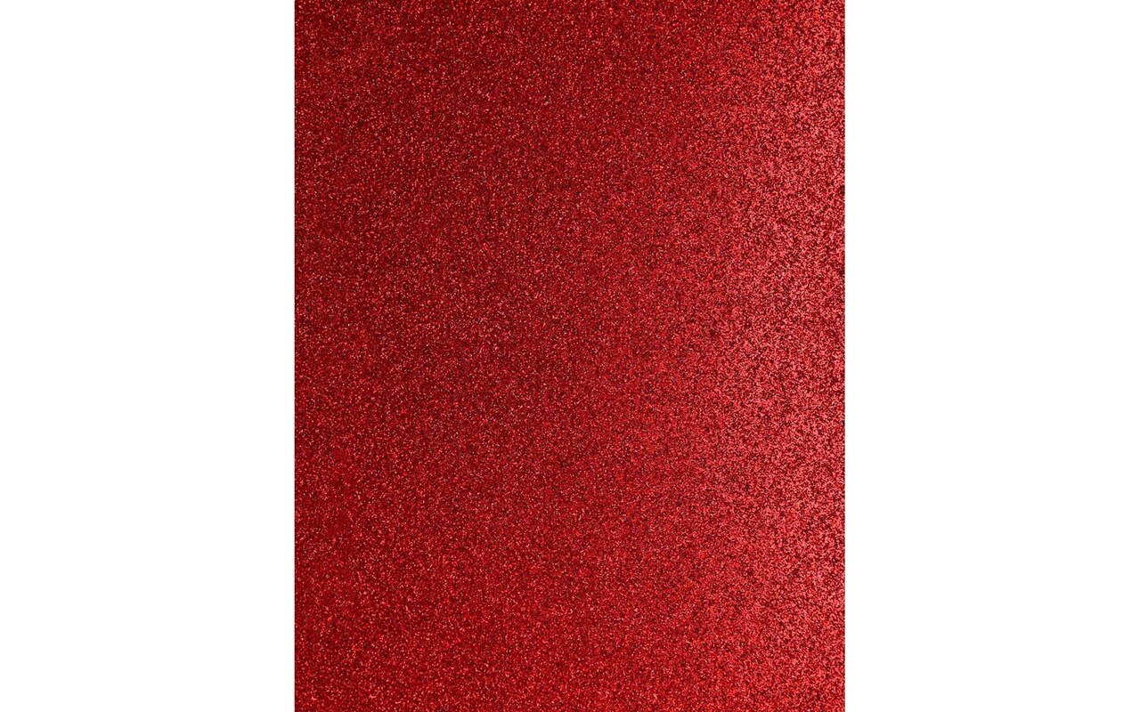 PA Paper Accents Glitter Cardstock 8.5? x 11? Red, 85lb colored cardstock paper for card making, scrapbooking, printing, quilling and crafts, 15 piece pack